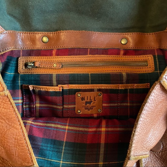 Leather messenger bag / satchel - Large - Picture 4 of 5